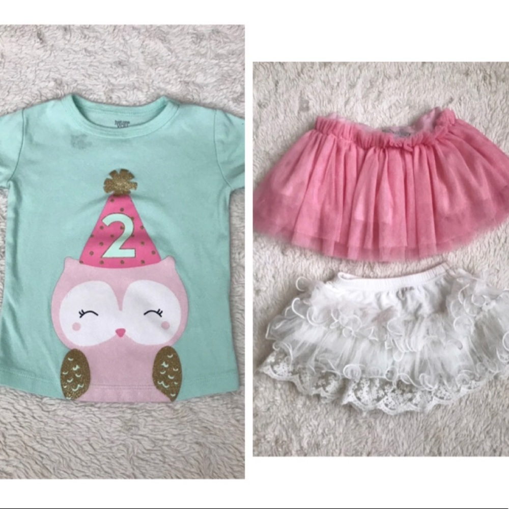 2nd birthday Shirt + 2 tutus